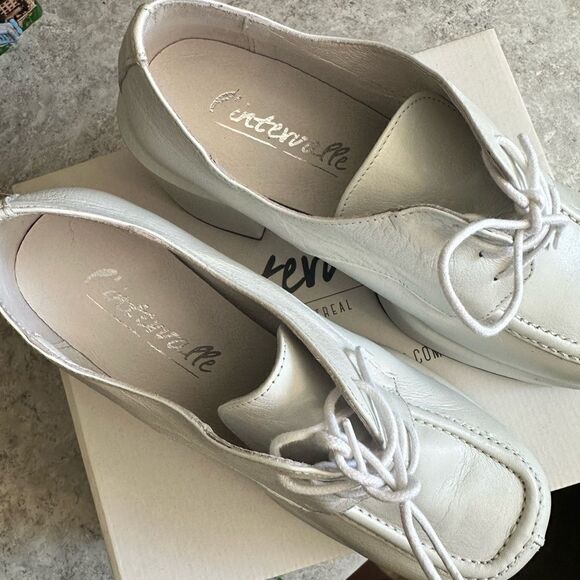 L’Intervalle BNIB White Leather Platform Oxford Shoes Size 9/9.5 40 - Picture 4 of 6